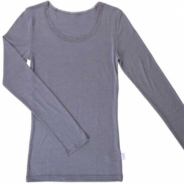 Ik zie je morgen instinct verklaren Joha dames shirt van wol en zijde Victoria | IJskleding.nl | Warm ondergoed  en Thermokleding